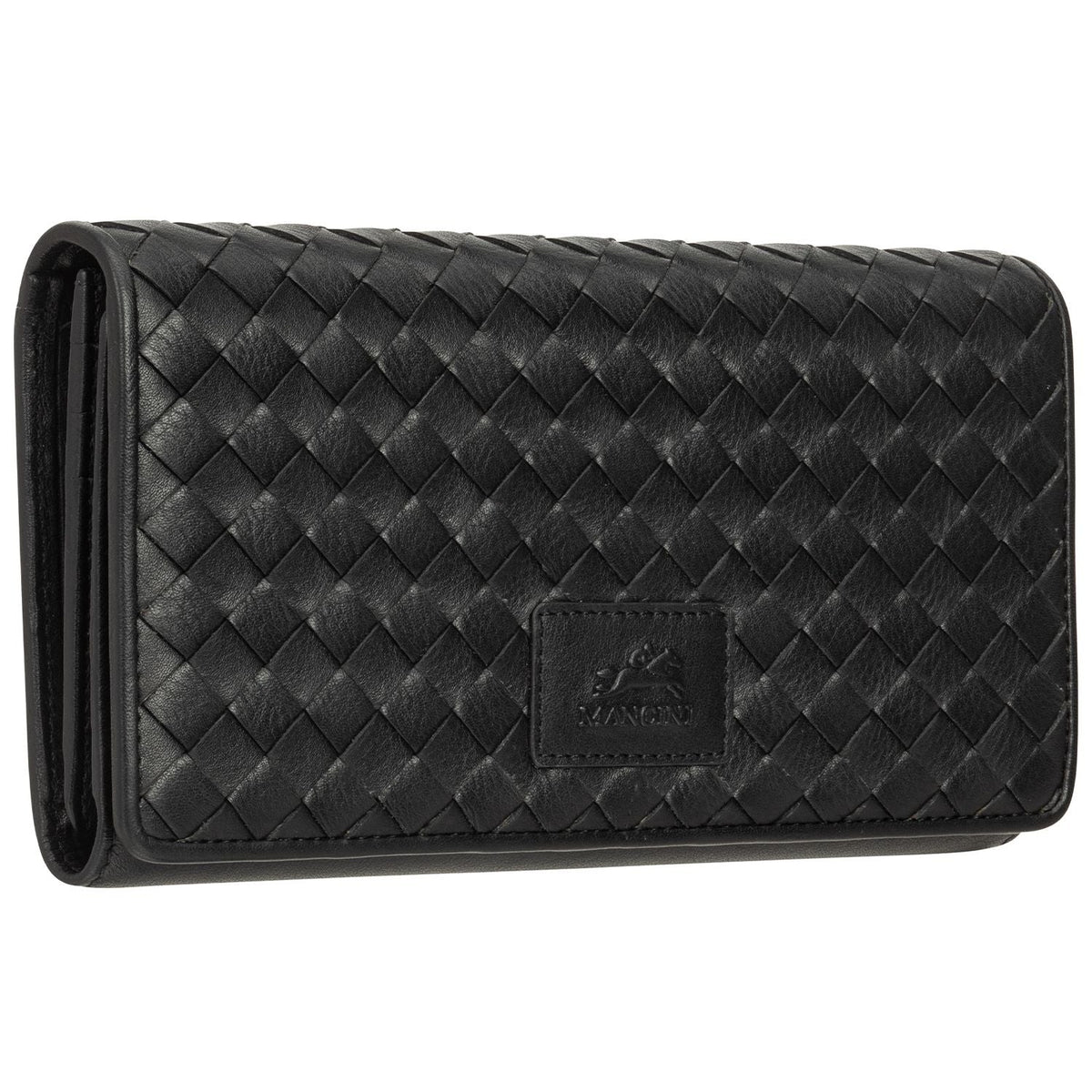 Mancini Wallets Mancini BASKET WEAVE RFID Secure Trifold Wallet