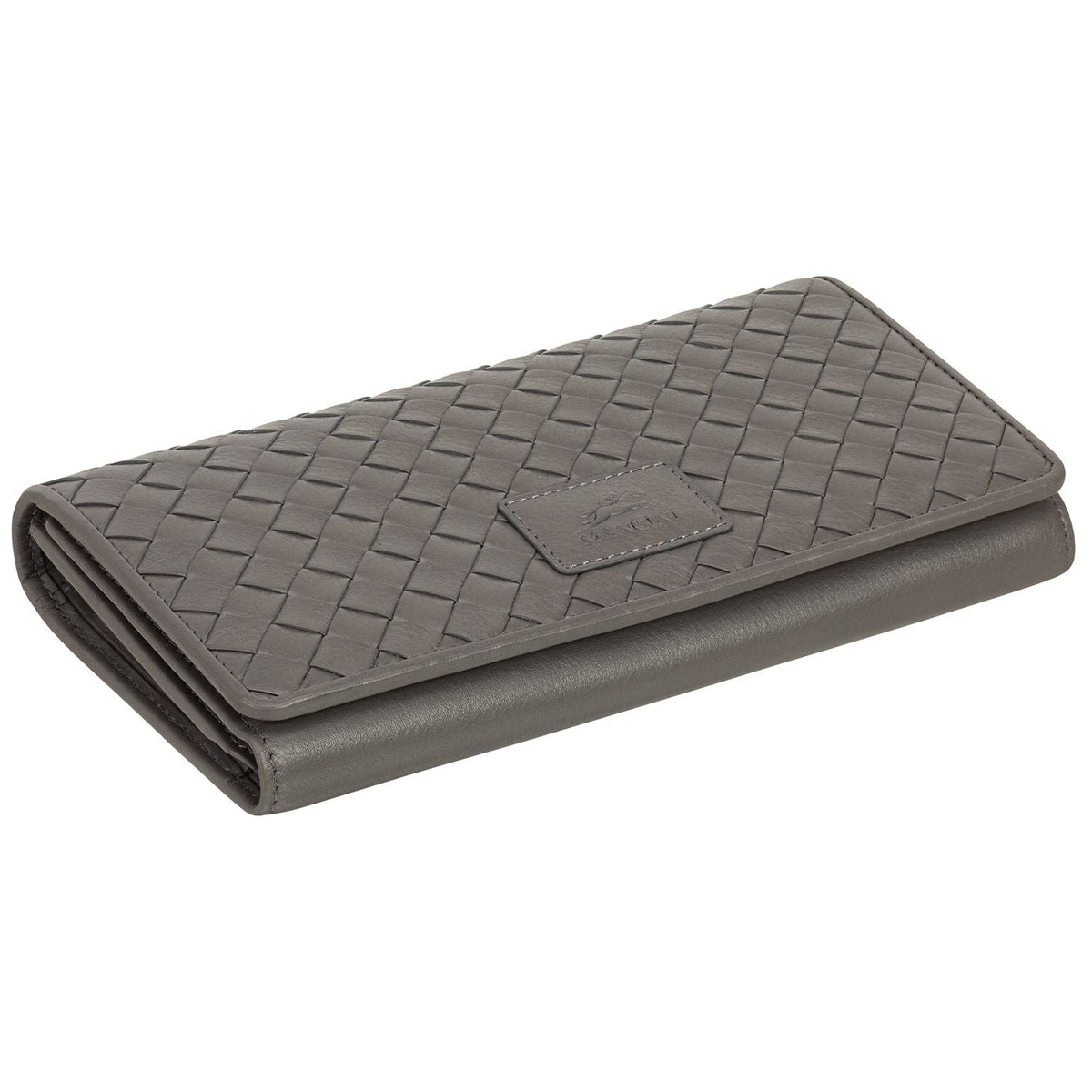 Mancini Wallets Mancini BASKET WEAVE RFID Secure Trifold Wallet