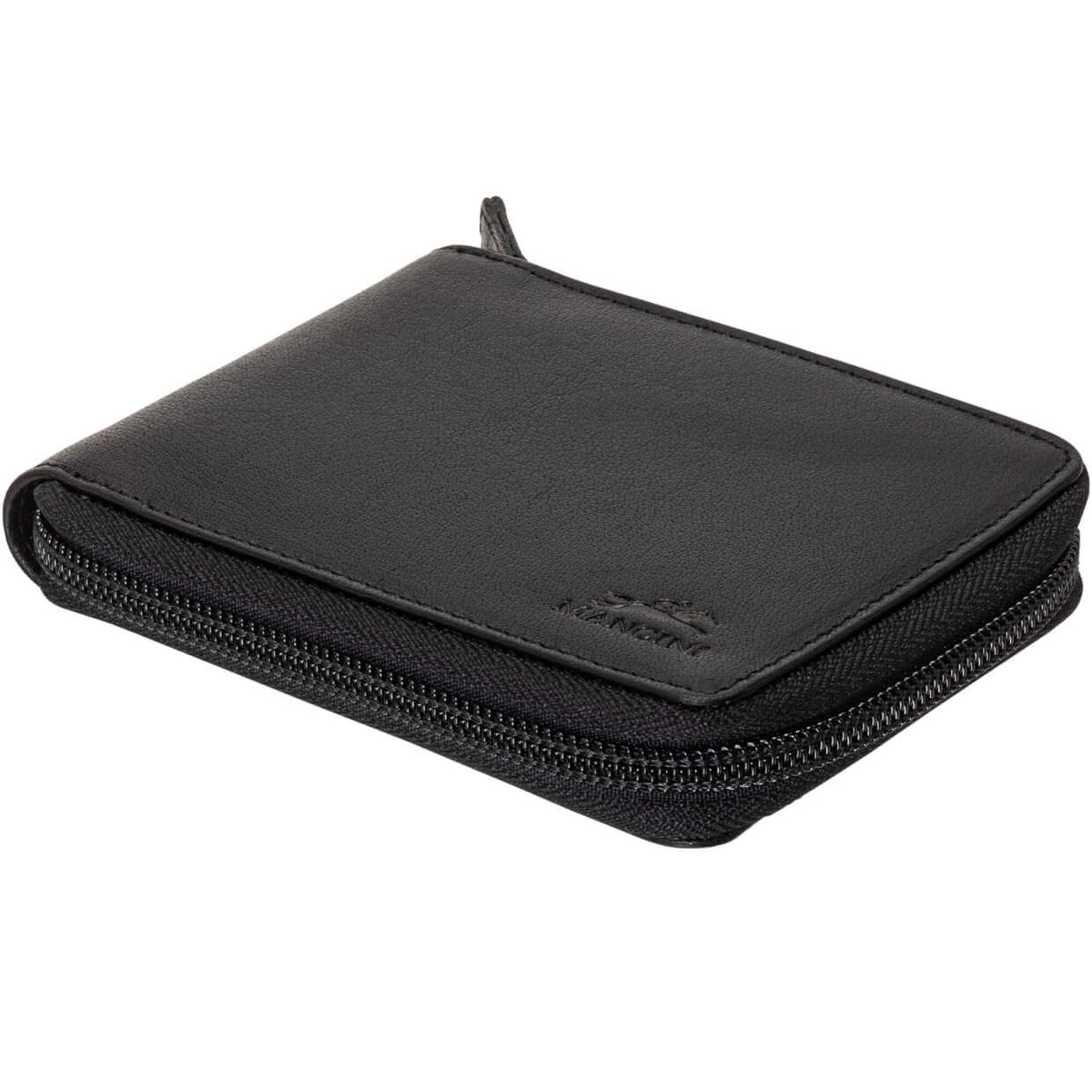 Mancini Wallets Mancini BUFFALO RFID Secure Zippered Billfold with Removable Passcase