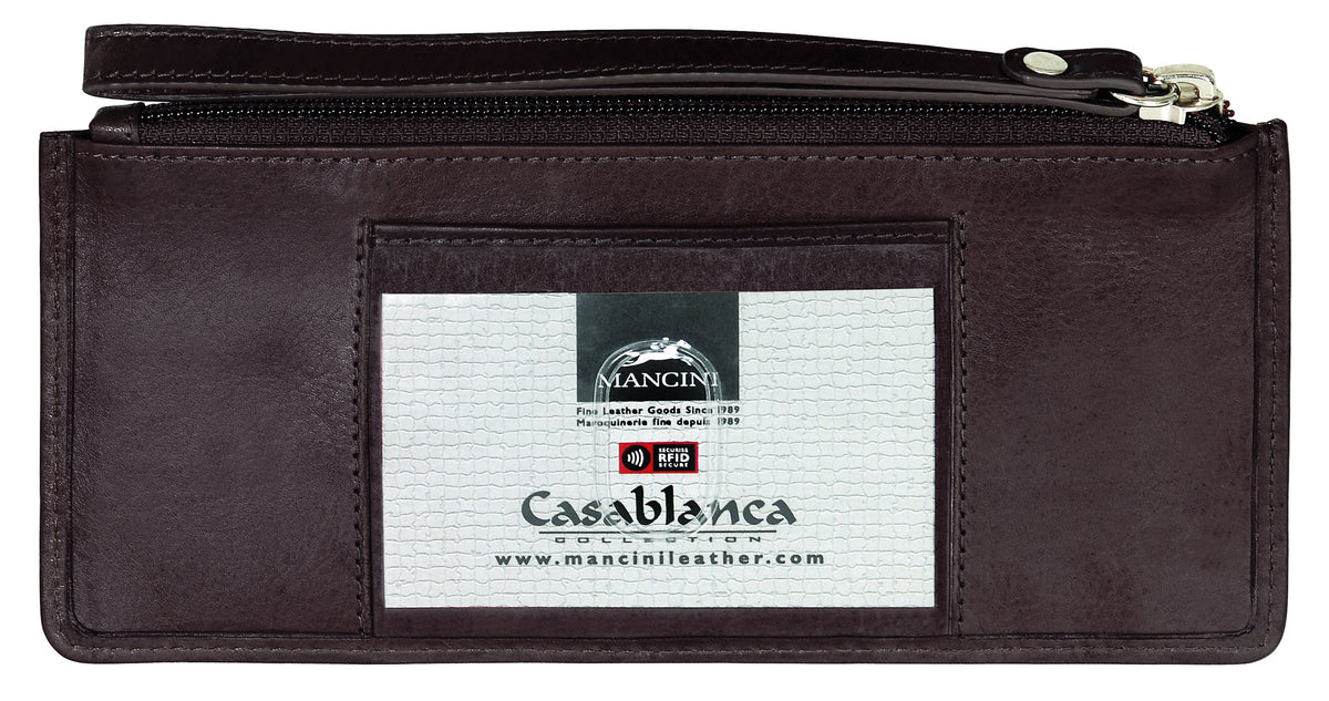 Mancini Wallets Mancini CASABLANCA Collection Ladies’ “ Wristlet” (RFID Secure)