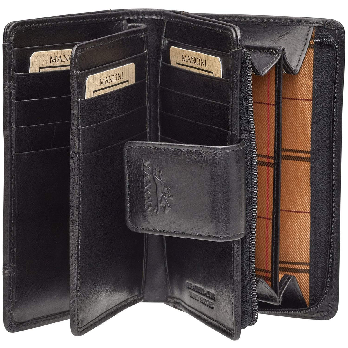 Mancini Wallets Mancini CASABLANCA Ladies' RFID Secure Medium Clutch Wallet