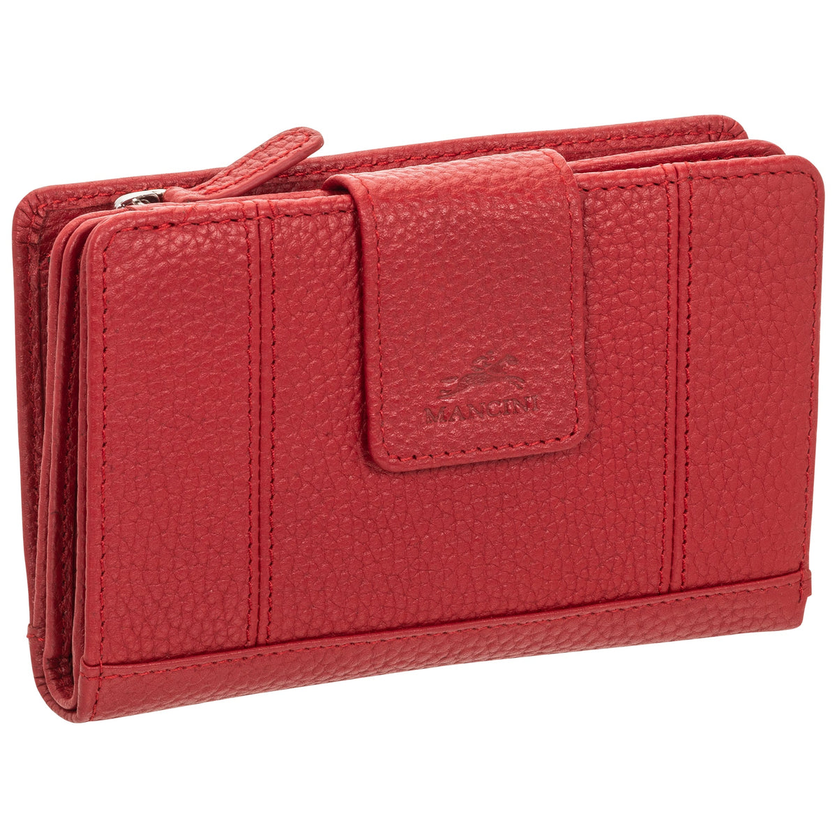 Mancini Wallets Mancini Pebbled Ladies’ RFID Medium Clutch Wallet