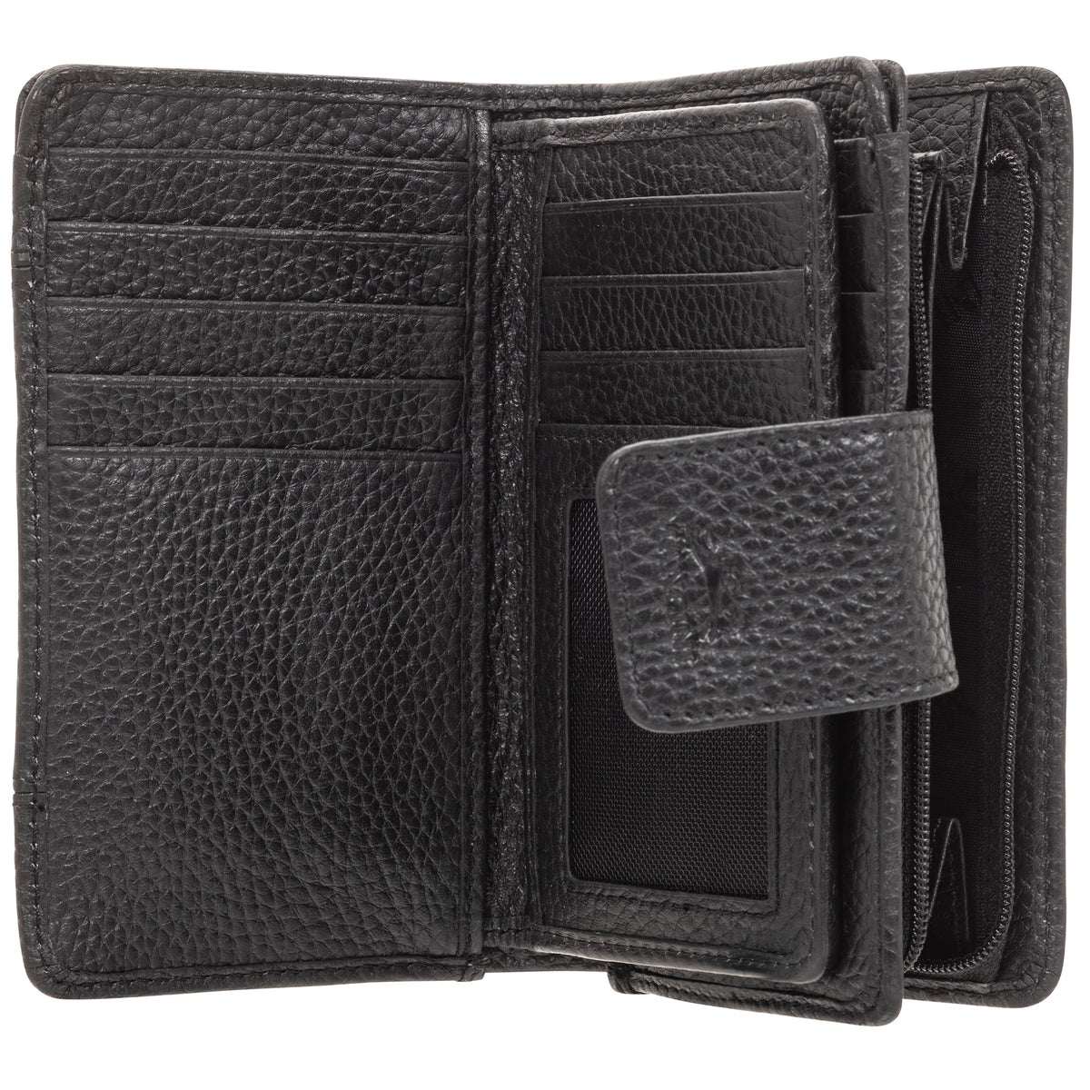 Mancini Wallets Mancini Pebbled Ladies’ RFID Medium Clutch Wallet