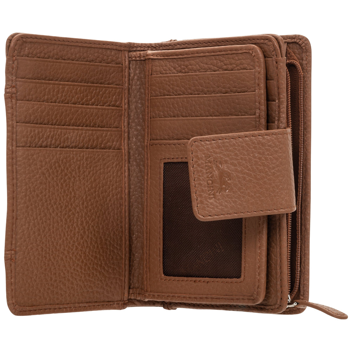Mancini Wallets Mancini Pebbled Ladies’ RFID Medium Clutch Wallet