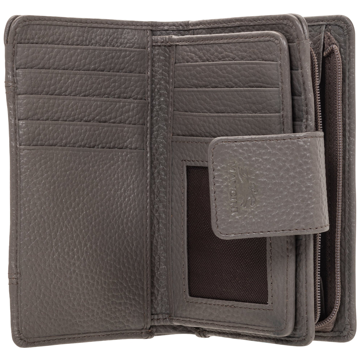 Mancini Wallets Mancini Pebbled Ladies’ RFID Medium Clutch Wallet