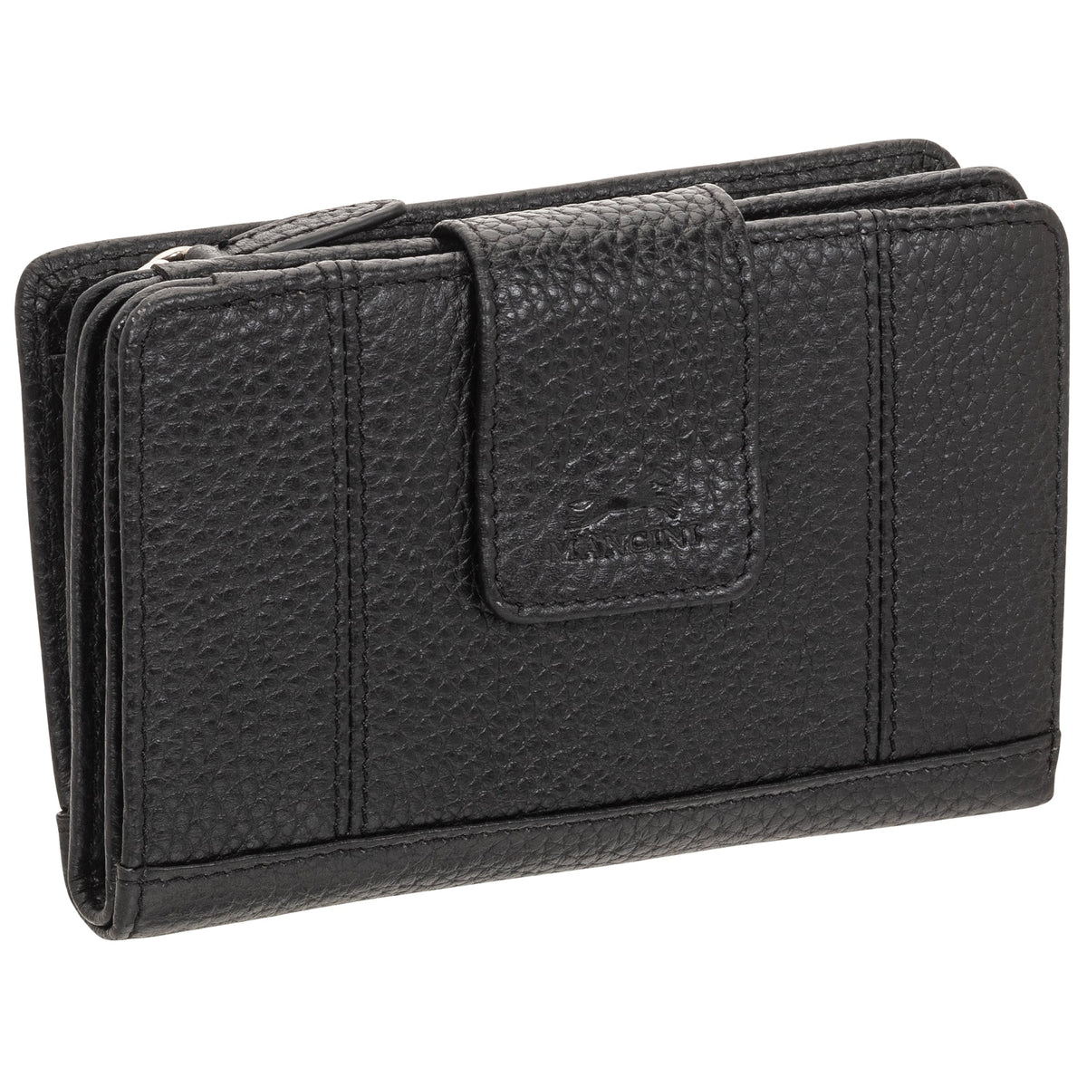 Mancini Wallets Mancini Pebbled Ladies’ RFID Medium Clutch Wallet