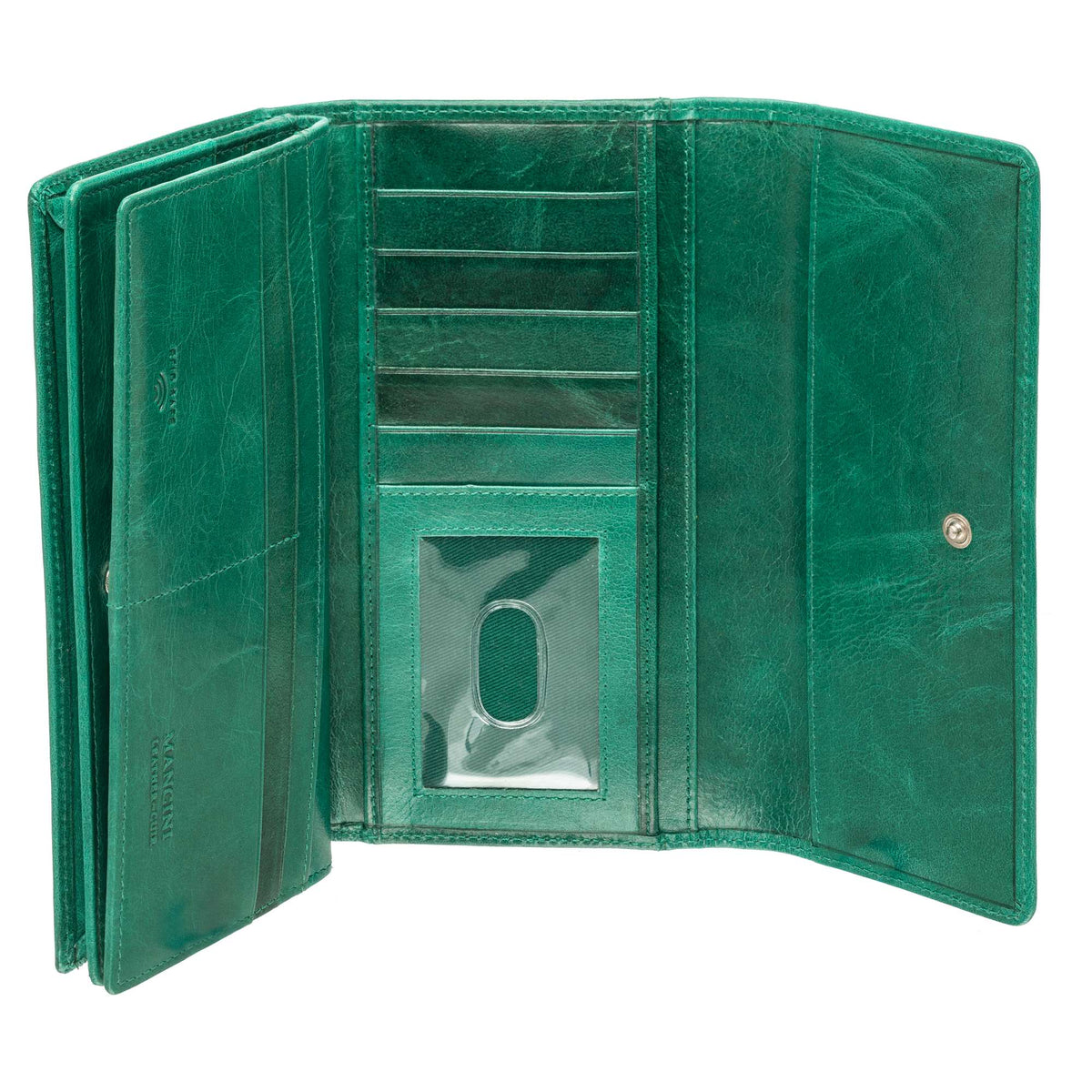 Mancini Wallets Mancini South Beach RFID Secure Quadruple Fold Wallet