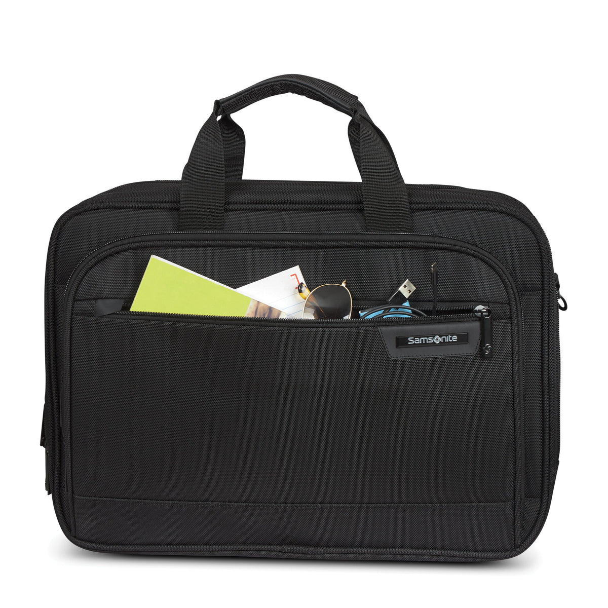 Samsonite Laptop Briefcase Black Samsonite Classic NXT 3 Gusset Briefcase